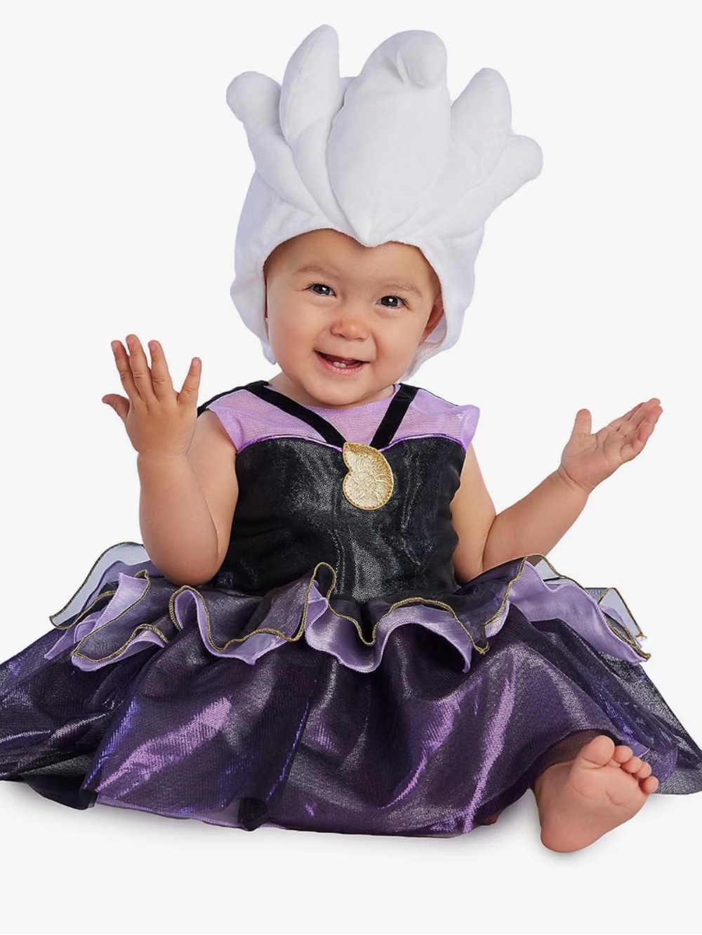 Disney Brand Infant Size 18-24 Months Little Mermaid Ursula Costume Outfit